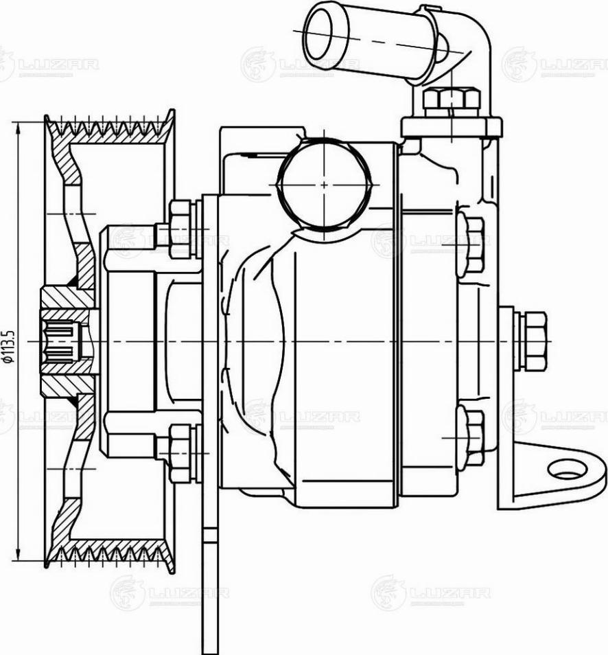 Luzar LPS 1027 - Pompe hydraulique, direction cwaw.fr