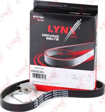 LYNXauto 6PK0823EL - Courroie trapézoïdale à nervures cwaw.fr