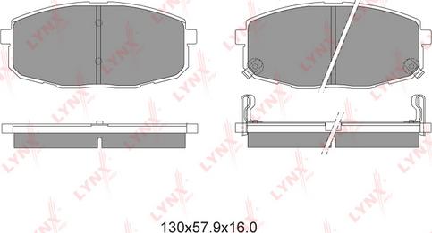 LYNXauto BD-4404 - Kit de plaquettes de frein, frein à disque cwaw.fr