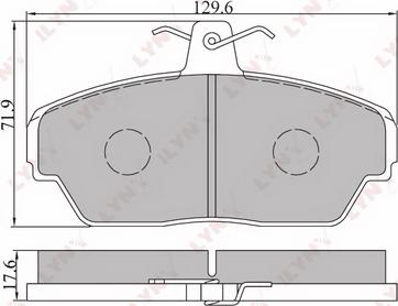 LYNXauto BD-4604 - Kit de plaquettes de frein, frein à disque cwaw.fr