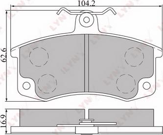 LYNXauto BD-4601 - Kit de plaquettes de frein, frein à disque cwaw.fr