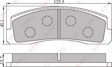 LYNXauto BD-4602 - Kit de plaquettes de frein, frein à disque cwaw.fr