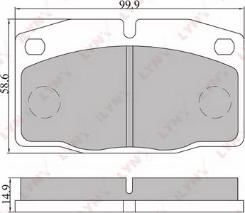 LYNXauto BD-5905 - Kit de plaquettes de frein, frein à disque cwaw.fr