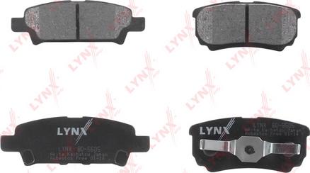 LYNXauto BD-5505 - Kit de plaquettes de frein, frein à disque cwaw.fr