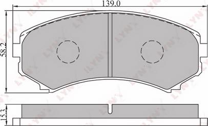 LYNXauto BD-5506 - Kit de plaquettes de frein, frein à disque cwaw.fr