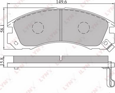 LYNXauto BD-5501 - Kit de plaquettes de frein, frein à disque cwaw.fr