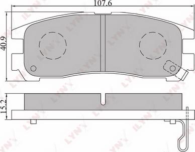 LYNXauto BD-5508 - Kit de plaquettes de frein, frein à disque cwaw.fr