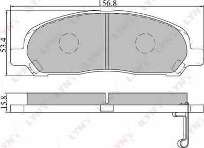 LYNXauto BD-5510 - Kit de plaquettes de frein, frein à disque cwaw.fr