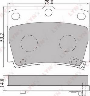 LYNXauto BD-5511 - Kit de plaquettes de frein, frein à disque cwaw.fr