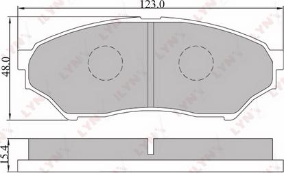 LYNXauto BD-5512 - Kit de plaquettes de frein, frein à disque cwaw.fr