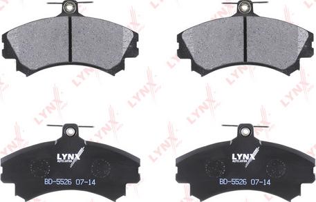 LYNXauto BD-5526 - Kit de plaquettes de frein, frein à disque cwaw.fr