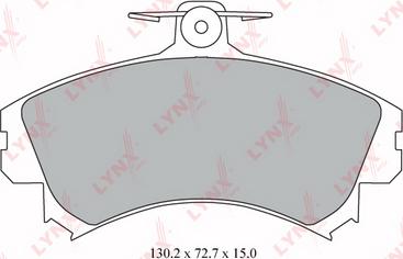 LYNXauto BD-5526 - Kit de plaquettes de frein, frein à disque cwaw.fr