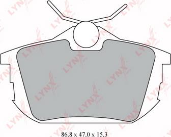 LYNXauto BD-5523 - Kit de plaquettes de frein, frein à disque cwaw.fr