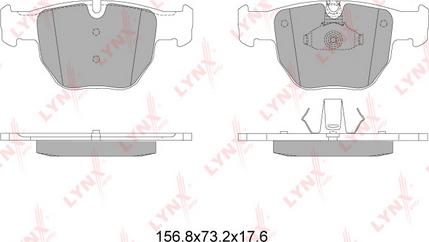 LYNXauto BD-5010 - Kit de plaquettes de frein, frein à disque cwaw.fr