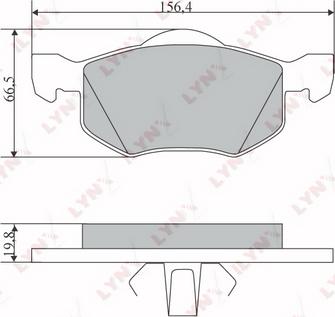 LYNXauto BD-5115 - Kit de plaquettes de frein, frein à disque cwaw.fr