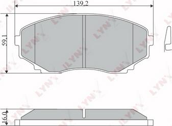 LYNXauto BD-5113 - Kit de plaquettes de frein, frein à disque cwaw.fr