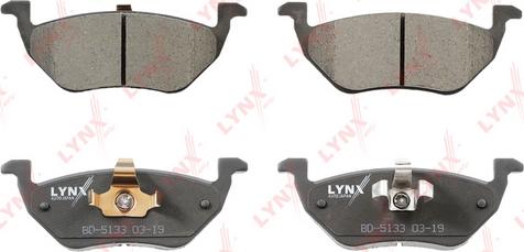 LYNXauto BD-5133 - Kit de plaquettes de frein, frein à disque cwaw.fr