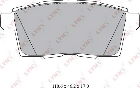 LYNXauto BD-5124 - Kit de plaquettes de frein, frein à disque cwaw.fr