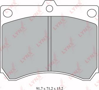 LYNXauto BD-5120 - Kit de plaquettes de frein, frein à disque cwaw.fr