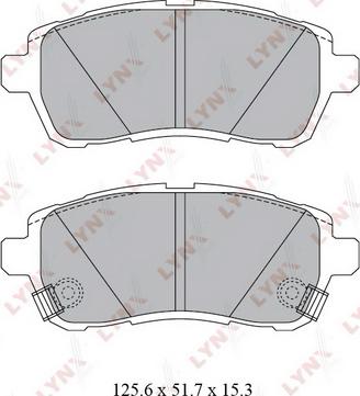 LYNXauto BD-5123 - Kit de plaquettes de frein, frein à disque cwaw.fr