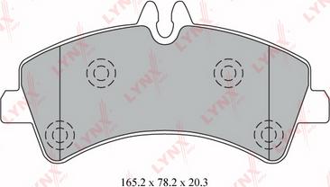 LYNXauto BD-5344 - Kit de plaquettes de frein, frein à disque cwaw.fr