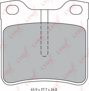 LYNXauto BD-5346 - Kit de plaquettes de frein, frein à disque cwaw.fr