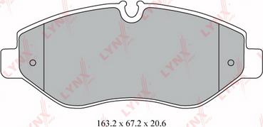 LYNXauto BD-5341 - Kit de plaquettes de frein, frein à disque cwaw.fr