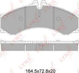 LYNXauto BD-5352 - Kit de plaquettes de frein, frein à disque cwaw.fr