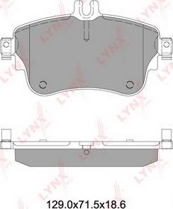 LYNXauto BD-5357 - Kit de plaquettes de frein, frein à disque cwaw.fr