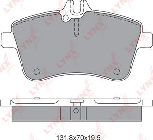 LYNXauto BD-5309 - Kit de plaquettes de frein, frein à disque cwaw.fr