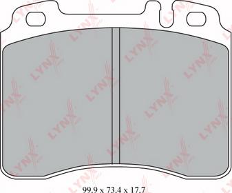 LYNXauto BD-5305 - Kit de plaquettes de frein, frein à disque cwaw.fr