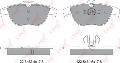 LYNXauto BD-5319 - Kit de plaquettes de frein, frein à disque cwaw.fr