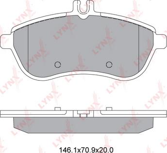 LYNXauto BD-5318 - Kit de plaquettes de frein, frein à disque cwaw.fr