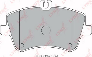 LYNXauto BD-5317 - Kit de plaquettes de frein, frein à disque cwaw.fr