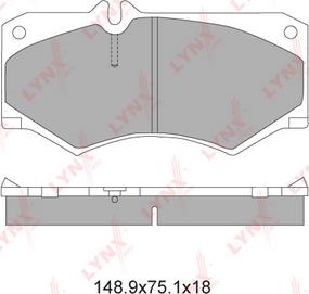 LYNXauto BD-5335 - Kit de plaquettes de frein, frein à disque cwaw.fr