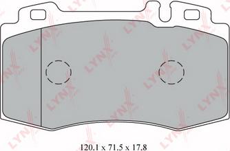 LYNXauto BD-5327 - Kit de plaquettes de frein, frein à disque cwaw.fr