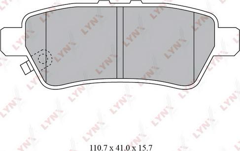 LYNXauto BD-5741 - Kit de plaquettes de frein, frein à disque cwaw.fr