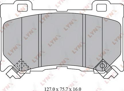 LYNXauto BD-5742 - Kit de plaquettes de frein, frein à disque cwaw.fr