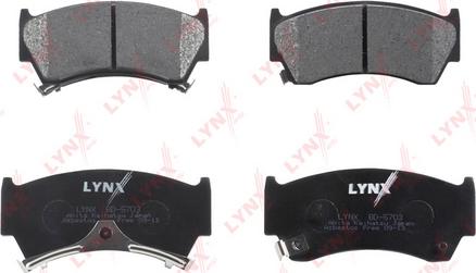 LYNXauto BD-5703 - Kit de plaquettes de frein, frein à disque cwaw.fr