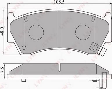 LYNXauto BD-5703 - Kit de plaquettes de frein, frein à disque cwaw.fr