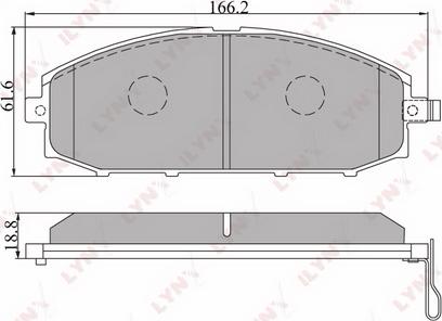 LYNXauto BD-5715 - Kit de plaquettes de frein, frein à disque cwaw.fr