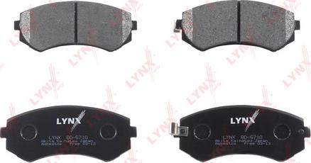 LYNXauto BD-5710 - Kit de plaquettes de frein, frein à disque cwaw.fr