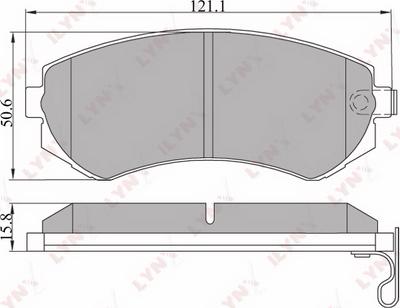 LYNXauto BD-5710 - Kit de plaquettes de frein, frein à disque cwaw.fr