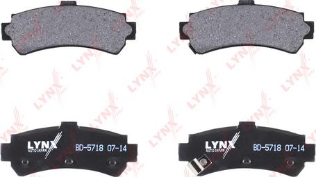 LYNXauto BD-5718 - Kit de plaquettes de frein, frein à disque cwaw.fr