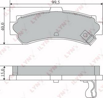 LYNXauto BD-5718 - Kit de plaquettes de frein, frein à disque cwaw.fr