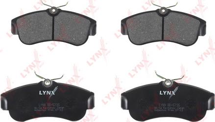 LYNXauto BD-5735 - Kit de plaquettes de frein, frein à disque cwaw.fr