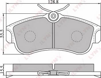 LYNXauto BD-5735 - Kit de plaquettes de frein, frein à disque cwaw.fr