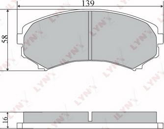 LYNXauto BD-5730 - Kit de plaquettes de frein, frein à disque cwaw.fr