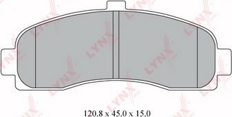 LYNXauto BD-5738 - Kit de plaquettes de frein, frein à disque cwaw.fr