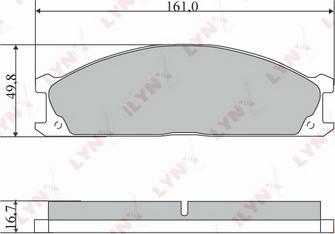 LYNXauto BD-5733 - Kit de plaquettes de frein, frein à disque cwaw.fr